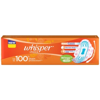 Whisper Choice Wings Sanitary Pads - 7 pads