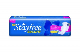 Whisper Stayfree Secure Dry Cover with Wings (Extra Large) - 6 pads