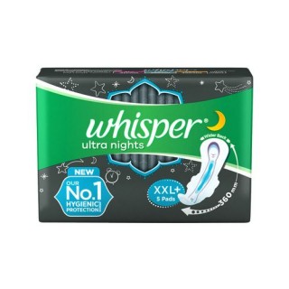Whisper Ultra Nights Sanitary Pads XXL Wings - 5 pads