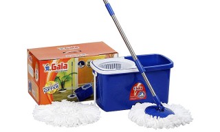 Gala Spin mop with easy wheels and bucket (with 2 refills)