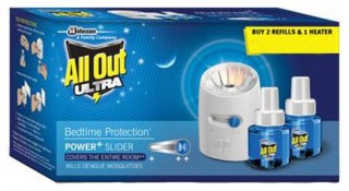 All Out Ultra Power + Slider Mosquito Repellent (2 Refills + Machine)