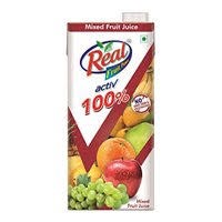 Real Active 100% No Sugar Added Mixed Fruit Juice - 1l